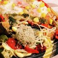 私市ビッキーズ津門巳's cooksnap of when they made 夏野菜おろし弁当«豆もやしとろろ昆布入».