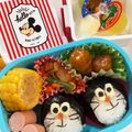 クック甘党。's cooksnap of when they made 簡単お弁当♡ドラえもんおにぎり♡キャラ弁.
