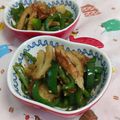 赤い電話's cooksnap of when they made 簡単！シンプル！ピーマンと竹輪のきんぴら.