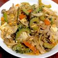 ルぴあ's cooksnap of when they made 簡単♪沖縄食堂仕様のゴーヤーチャンプルー.