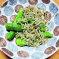 クックY08S17☆'s cooksnap of when they made おつまみに最高！ししとうのじゃこ炒め.