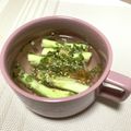 S72☆'s cooksnap of when they made シンプル☆簡単★茄子の冷たいスープ★.