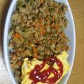コーヒー甘め's cooksnap of when they made 10分弁当★オムドライカレー弁当.
