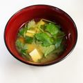 yukakobi☆'s cooksnap of when they made ♪基本♪三つ葉香る豆腐のみそ汁♪.
