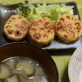 エンドレス・桜井's cooksnap of when they made れんこん はさみ焼き.