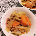 みちばたの花's cooksnap of when they made 肉じゃが?『肉かぼちゃ♡』おかず簡単煮物.