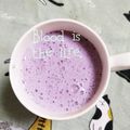 ひトみ's cooksnap of when they made 豆乳バナナブルーベリースムージー.
