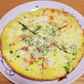 payaちゃん's cooksnap of when they made ふんわり卵ピザ.