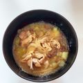 紅紫０８２３'s cooksnap of when they made ミョウガの茎（ミョウガタケ)の味噌汁.