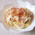 ぱふ's cooksnap of when they made たけのこベーコンの素麺チャンプルー.