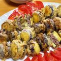 なっさん姫's cooksnap of when they made 大葉入り茄子のはさみ揚げ天ぷら 合挽き肉.
