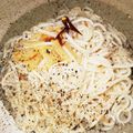 すぎひのき's cooksnap of when they made 絶品そうめんペペロンチーノ.