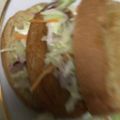 Yokchina's cooksnap of when they made さつま揚げのバゲットサンド.
