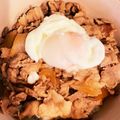 プチシュ's cooksnap of when they made 温玉乗せ豚丼.