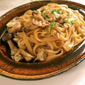 とのチャマ's cooksnap of when they made 木の子と豚の和風パスタ.