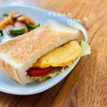 ねっちゃんっ's cooksnap of when they made トマト卵レタスポケットサンド.