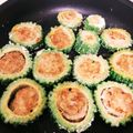 すーさん。。's cooksnap of when they made ゴーヤのチーズ入り肉詰め.