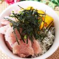 ゆるмαмα's cooksnap of when they made 三色海鮮丼.