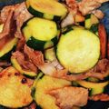 ペコリん☆'s cooksnap of when they made 夏野菜☆ズッキーニと豚肉炒め.