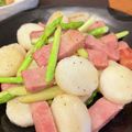 ふわふわまくら's cooksnap of when they made とまらない☆長芋とアスパラのにんにく炒め.