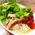 mianmian's cooksnap of when they made サッポロ一番塩でサラダラーメン.