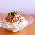 hiroerico's cooksnap of when they made 簡単！美味♪納豆とツナのまぜそば風素麺♪.