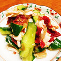タシー's cooksnap of when they made 鳥ささみと♡きゅうりの梅肉ザーサイ和え.