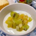 ☆あいちゃん's cooksnap of when they made ひんやり♥冷凍キウイヨーグルト.