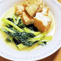 motomi♪'s cooksnap of when they made 油揚げ(厚揚げ)と小松菜の煮物＊副菜.