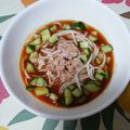 くネコまろす's cooksnap of when they made 野菜ジュースで絶品！ガスパチョ風そうめん.