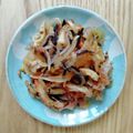 neko＊and…'s cooksnap of when they made レンチン☆玉ねぎとちくわの塩昆布和え.