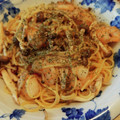 ぴぴ１６'s cooksnap of when they made 【節約】エビとしめじの和風パスタ.