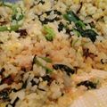 akely's cooksnap of when they made 鮭フレークと塩こぶのバター炒飯.