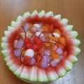 こたひめこ's cooksnap of when they made スイカを器に♪スイカのフルーツポンチ☆.