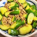 __旅びとみっつ__'s cooksnap of when they made 豚ひき肉とキュウリの甘辛炒め.