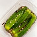 らららラッキー☆'s cooksnap of when they made オクラと塩昆布.