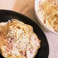 mack♪♪♪'s cooksnap of when they made 豆乳と全卵で作る✿絶品カルボナーラ✿.