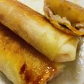 しょしんしゃA's cooksnap of when they made バナナのスイーツヴィーガン春巻き.