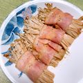 chinamin☆★'s cooksnap of when they made オーブントースターで☆えのきベーコン巻き.
