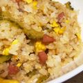 sasae＊'s cooksnap of when they made あら不思議✿苦くないゴーヤのマヨポン炒飯.