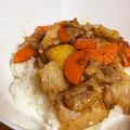 mk5525's cooksnap of when they made にんじんと豚こまのピリ辛丼.