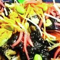 私市ビッキーズ津門巳's cooksnap of when they made ▷豆もやし紅生姜&枝豆海苔の佃煮カレー◁.