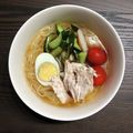 イーちゃん☆'s cooksnap of when they made 鶏塩スープの冷麺～むね肉をつかって♪.