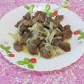 みかかめ's cooksnap of when they made 砂肝のスタミナ炒め.