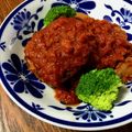 ☆さぶ☆☆'s cooksnap of when they made ＊トマト缶で！トマト煮込みハンバーグ＊.