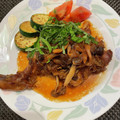 さとりりか's cooksnap of when they made 骨付き鶏モモ肉の煮込み・和風きのこソース.