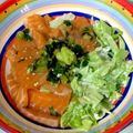 Moggieneko's cooksnap of when they made 美味しすぎ！！サーモン漬け丼.