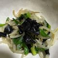 糖質OFF✿聖紫花✿'s cooksnap of when they made ニラもやしと海苔のピリ辛ナムル.