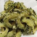 3姫の母's cooksnap of when they made おつまみにも♪ゴーヤーの唐揚げ.