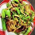 MochaFudge's cooksnap of when they made 台湾創作料理★黒胡椒風味チンジャオロース.